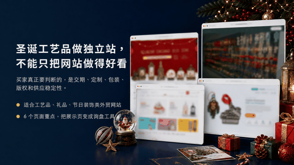 圣诞工艺品做外贸独立站，不能只把网站做得好看 配图 1