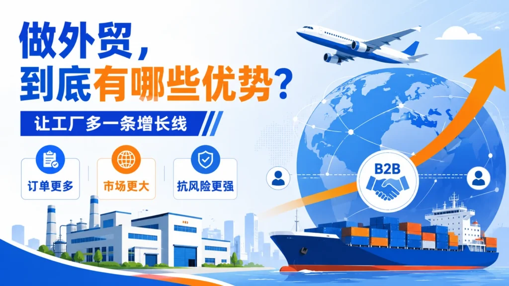 只做内贸太卷?工厂为什么要考虑做外贸