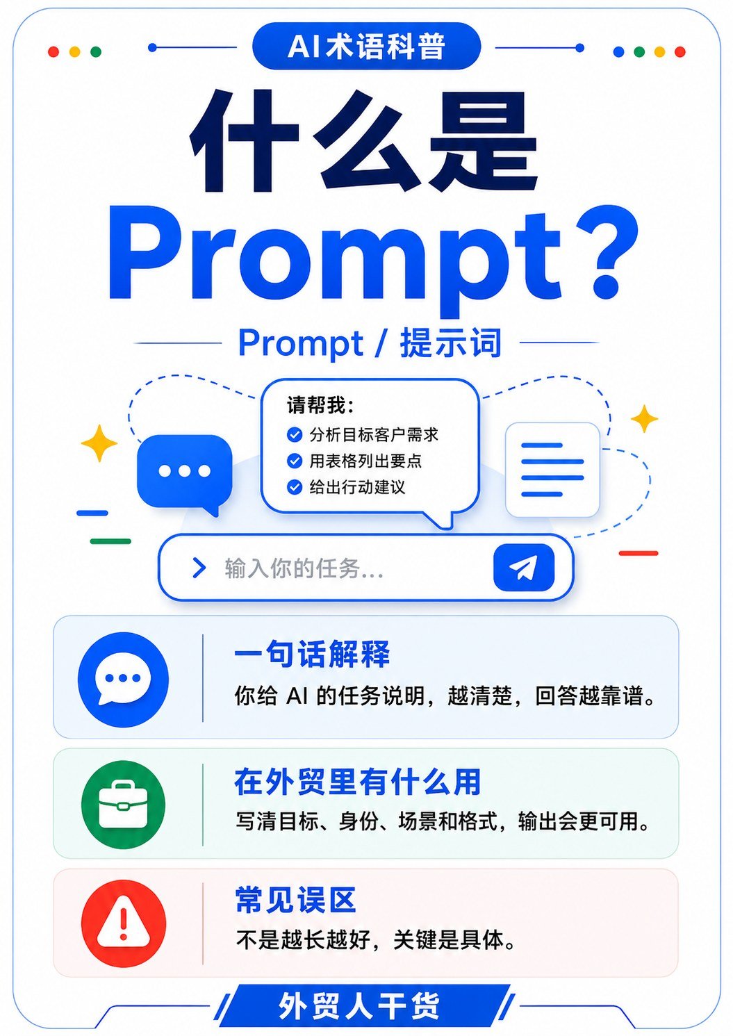 AI术语科普 第一批 - 什么是Prompt提示词