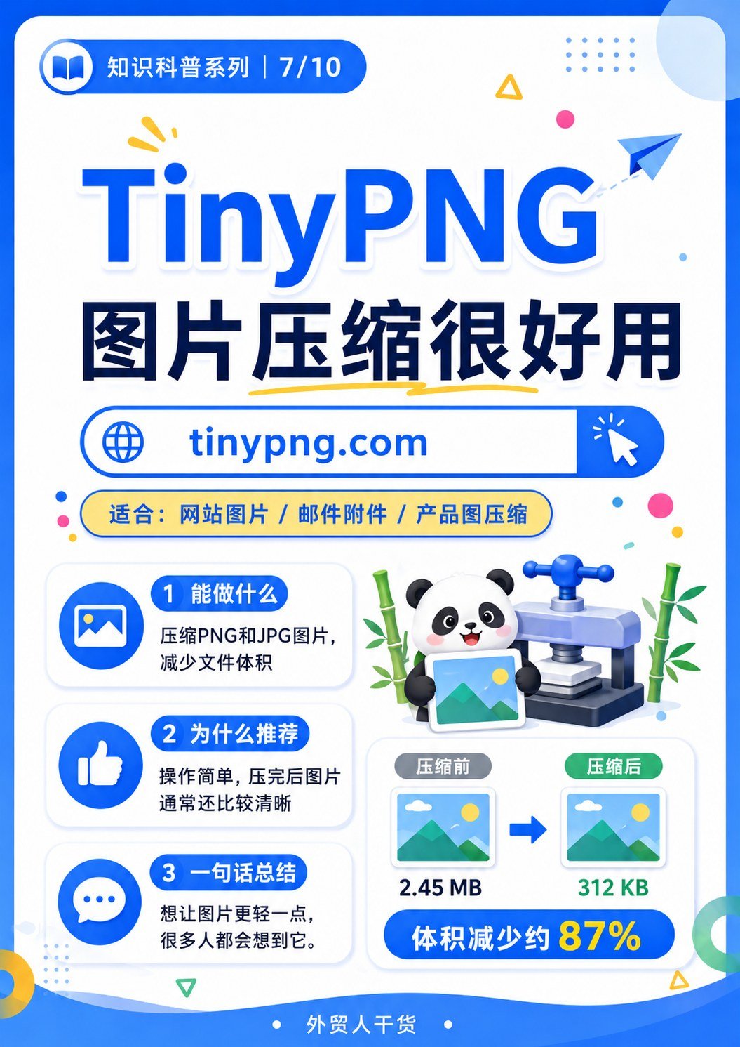 除了报关查税,这些网站外贸人超实用 - TinyPNG