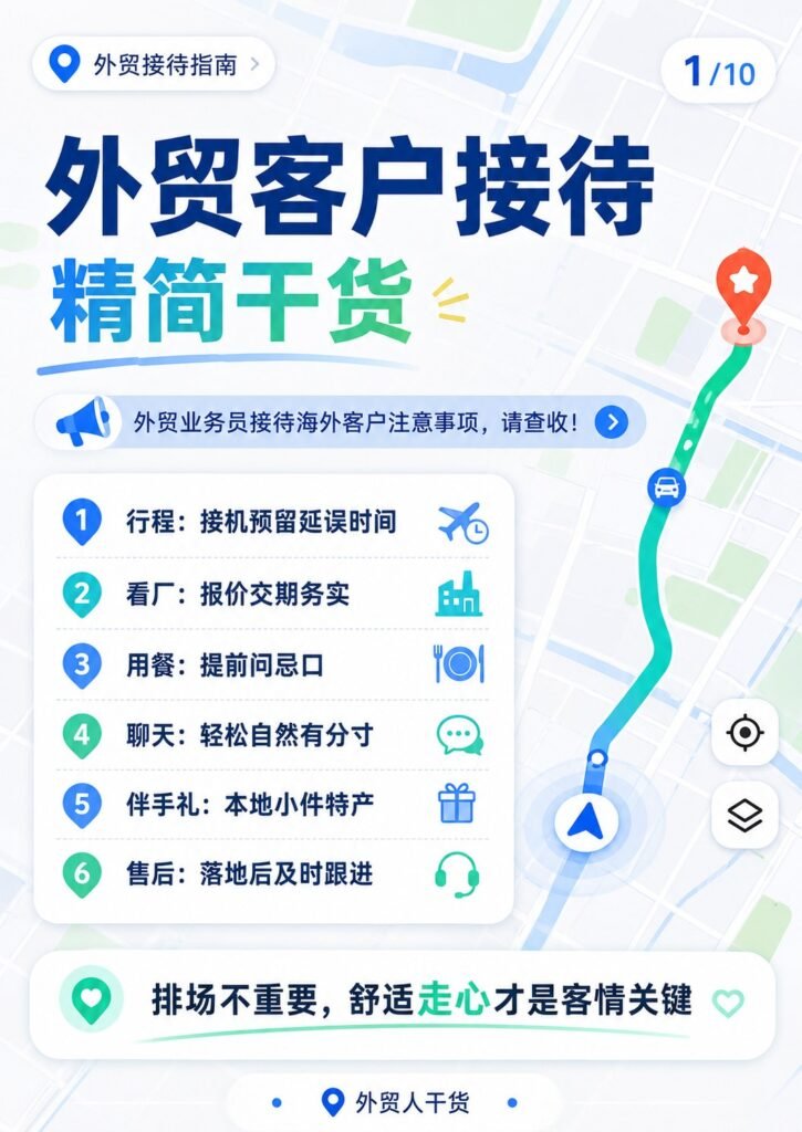 接待海外客户，真正重要的不是排场，而是这6个细节 - 封面 外贸客户接待精简干货