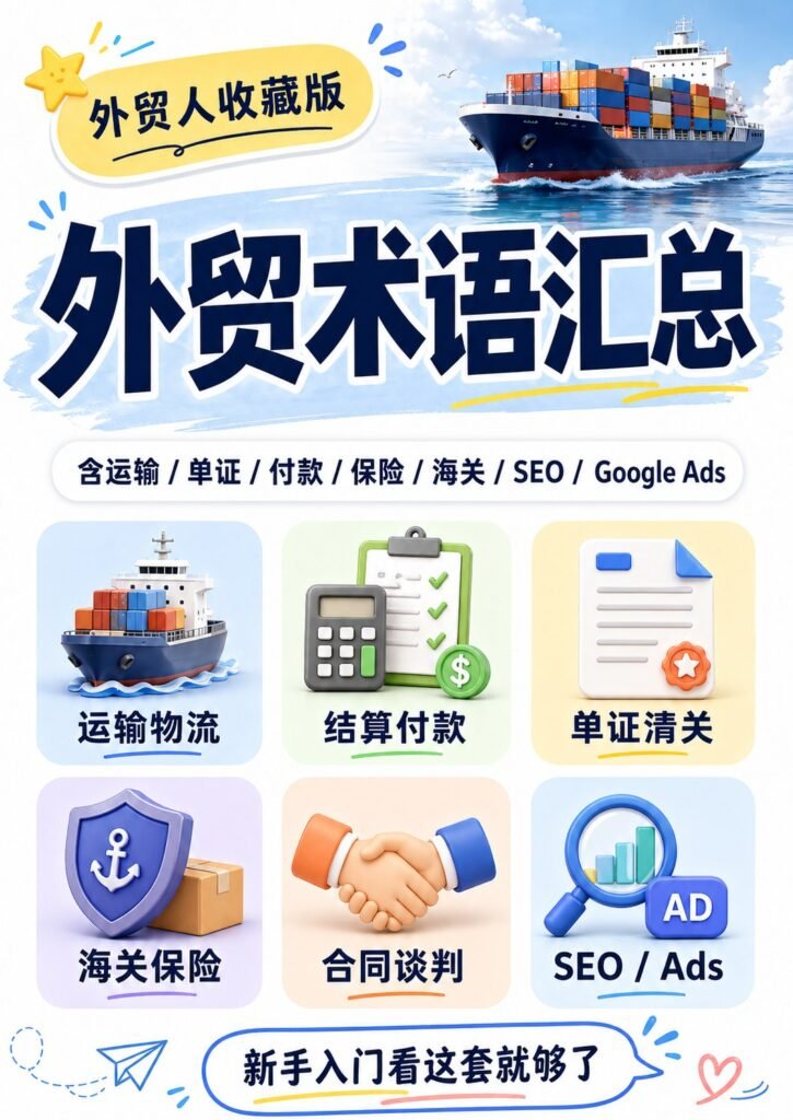 外贸术语汇总 - 外贸术语汇总：第 1 张