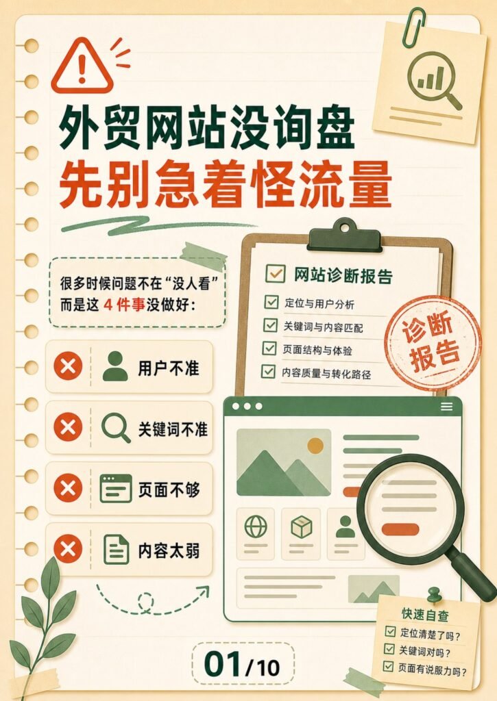 外贸网站为什么没有询盘 - 外贸网站为什么没有询盘:第 1 张