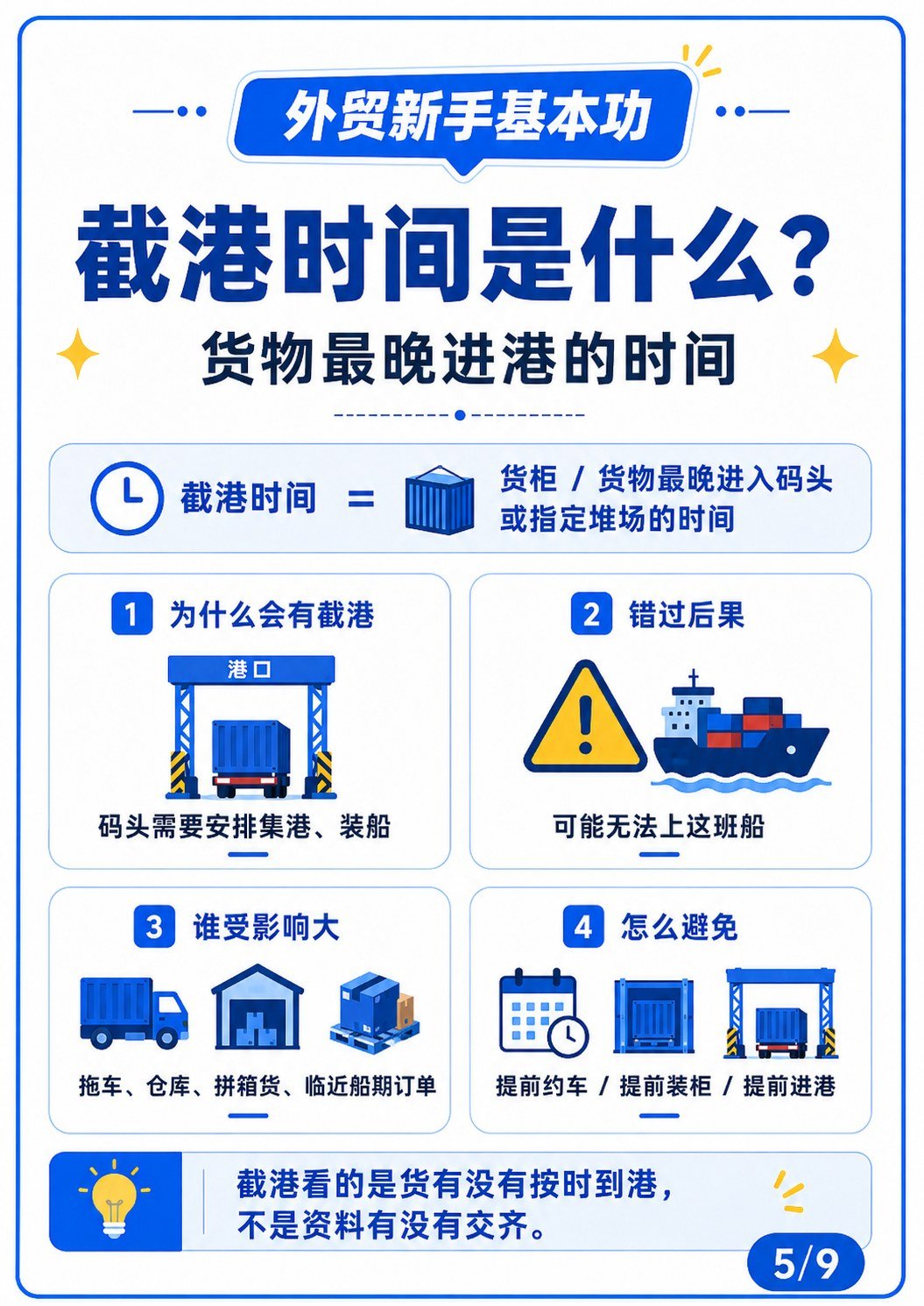 外贸出货前,S/O和截关时间一定要看懂 - 截港时间是什么