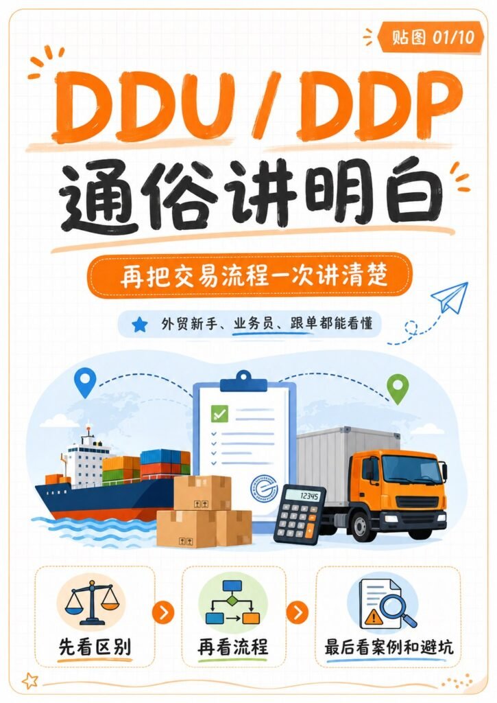 DDU、DDP怎么区分?再把交易流程一次讲清楚 - DDU DDP通俗讲解