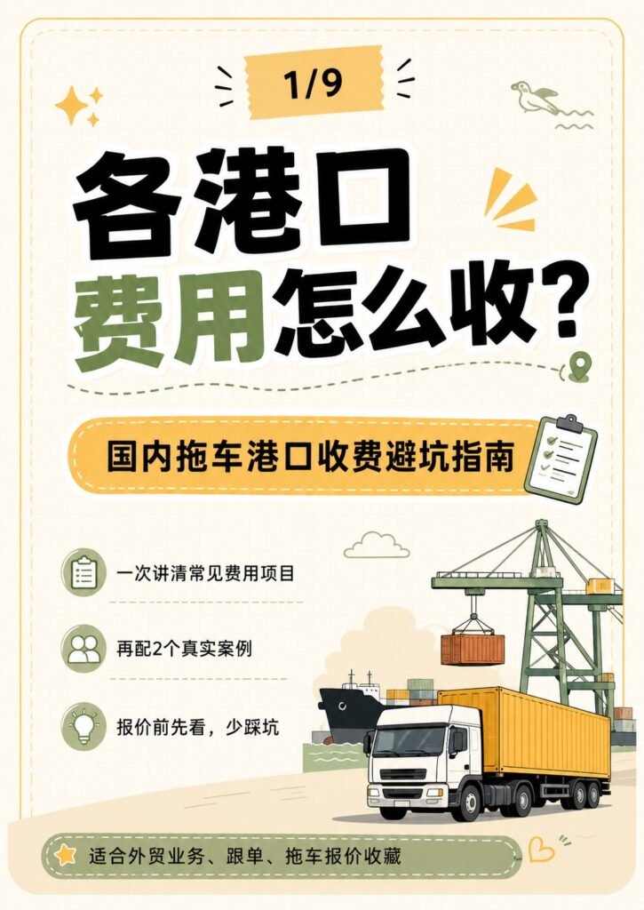 各港口费用怎么收?国内拖车港口收费避坑指南 - 各港口费用核实版