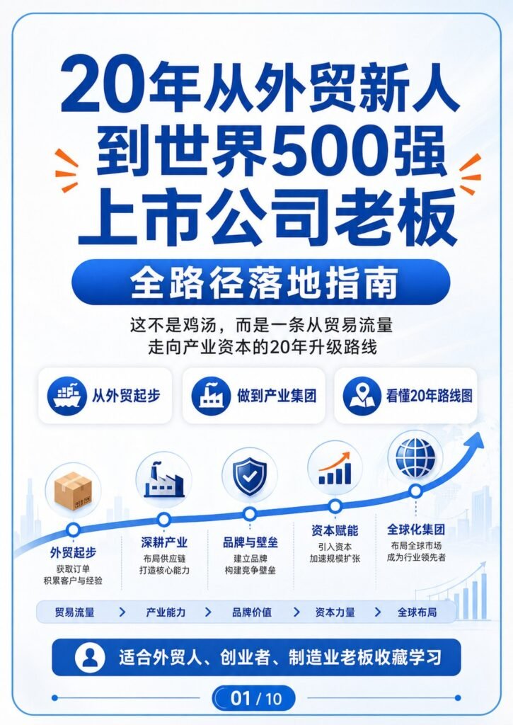 用20年从外贸新人到世界500强上市公司老板 - 用20年从外贸新人到世界500强上市公司老板:第 1 张