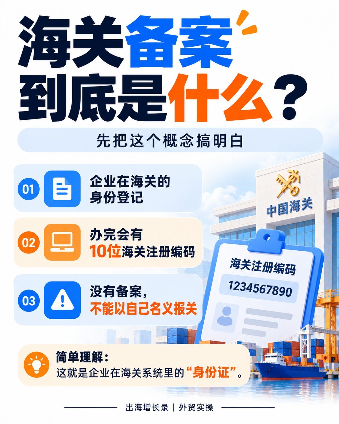 第一次办海关备案：10张图看懂流程与避坑：海关备案是什么