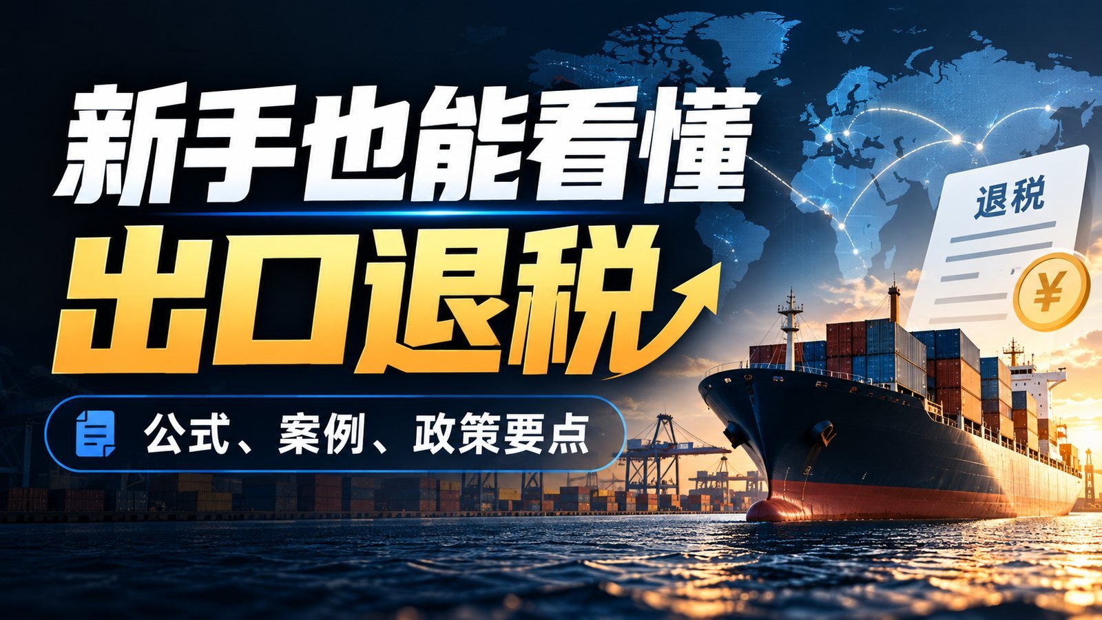 出口退税入门指南：免抵退、免退税公式与案例