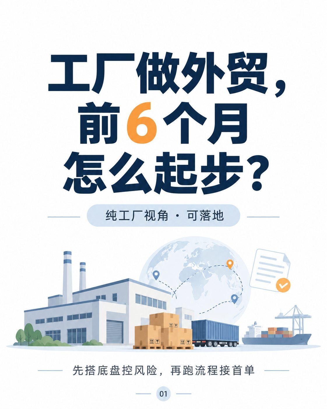 工厂做外贸前6个月：10张图看懂学习路线：主题概览：工厂做外贸前6个月